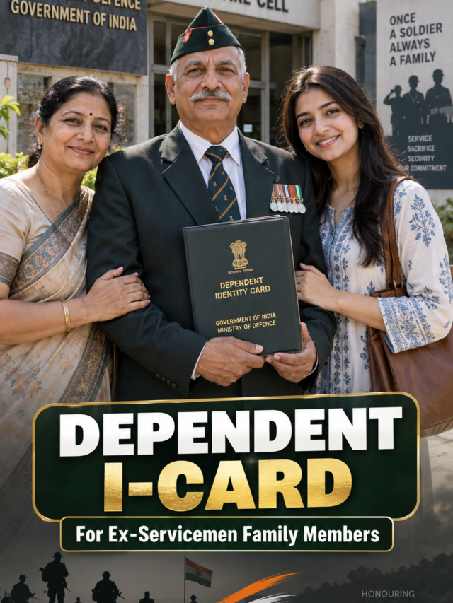 Documents Required for Dependent I-Card of Ex-Serviceman Family Members