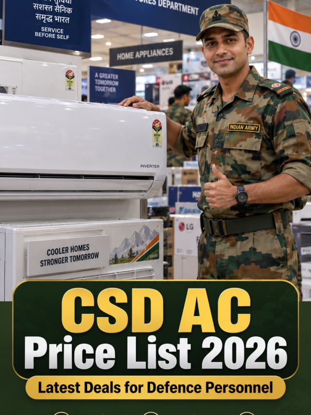 Latest CSD AC Price List 2026 Best Deals for Defence Personnel